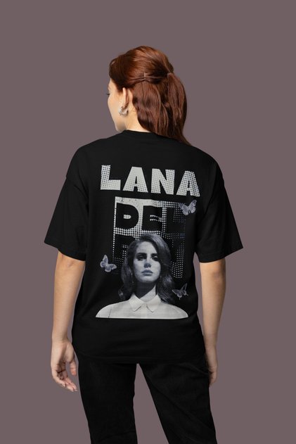 Lana Del Rey Back Printed Unisex Oversized Singer T-Shirt