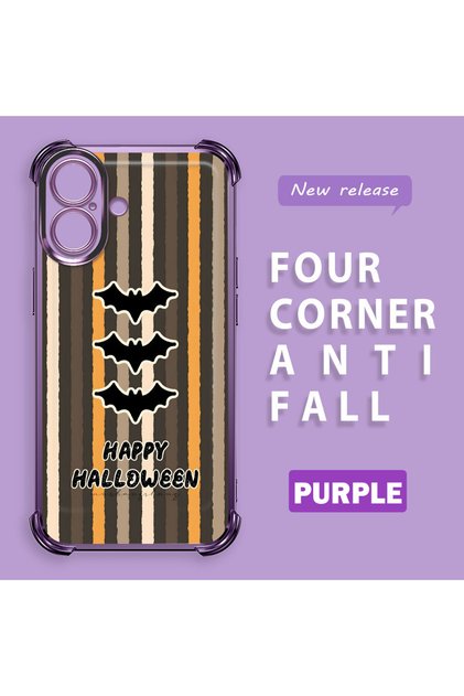iPhone 16 Compatible Transparent Silicone Case Batman Pattern Camera Protection Anti-Shock
