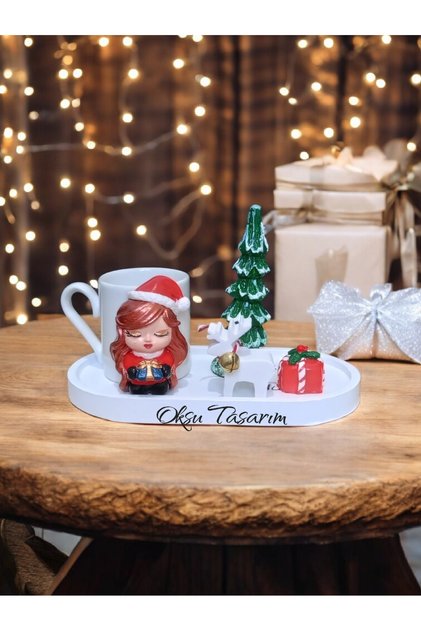 New Year Christmas Mother Turkish Coffee Cup