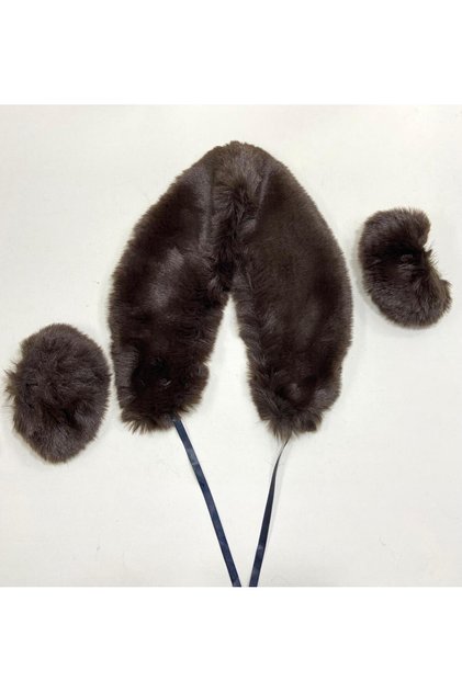 Fur Collar and Cuff Set / Soft Fur