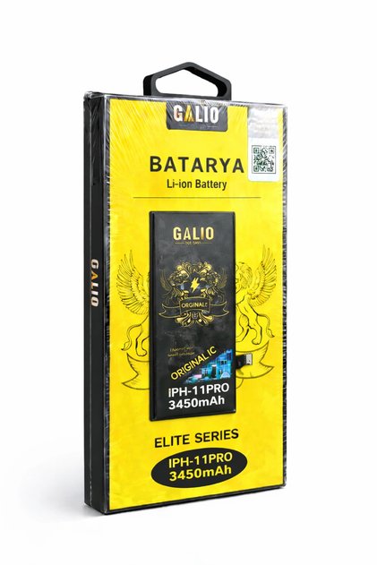 GALIO Elite Series iPhone 11 Pro Uyumlu Batarya 3450mAh Li-Ion Orijinal IC