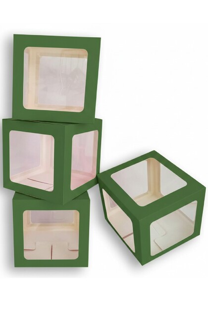 Luxury 4 Boxes Transparent Box Baby Lettering Letter 25 cm Birthday Party Set Ornament