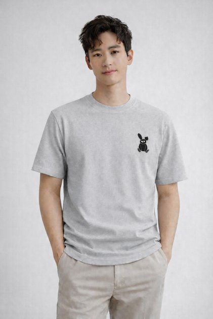 Unisex Men/Women X Gozlu Tavsan Printed Cotton T-Shirt