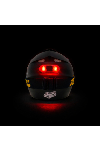 Red Light Kask Ledi - Çakarlı, Yanıp Sönen ve Sabit Mod Options