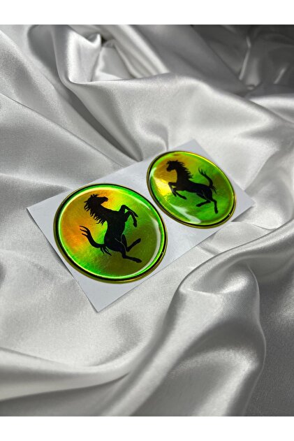 Hologram Sari Damla Etiket 5X5 2Li Motor Accessory Etiket Sticker Reflektör Uyumlu
