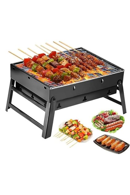 BBQ Grill Portable Folding Charcoal grill Picnic Garden Terrace Camping Travel Home35x28x7cm