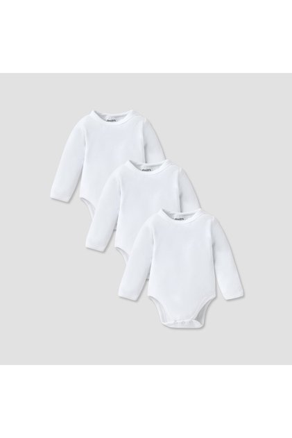 Solid Velour Bodysuit - Set of 3