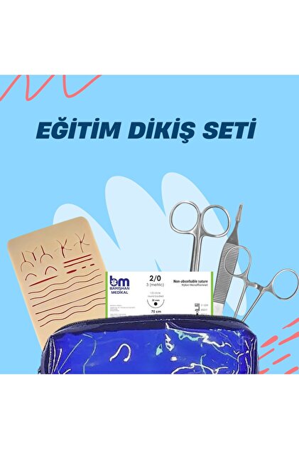 ATEL-SAN Cerrahi Dikiş Eğitim Seti + Uygulama Pedi - Fiyatı, Yorumları
