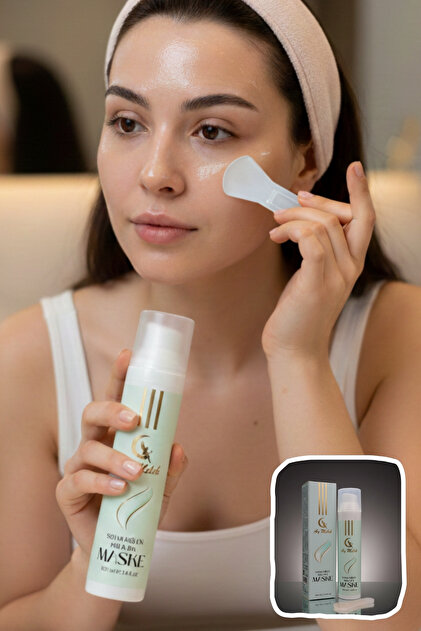 【タイム】Cream & Collagen Mask AYMELEK Kadın Tüm Cilt Tipleri İçin Soyulabilen Kolajen Yüz