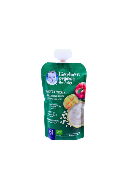 ORGANIC BABY PUREE OATS&FRUITS 6M 110G