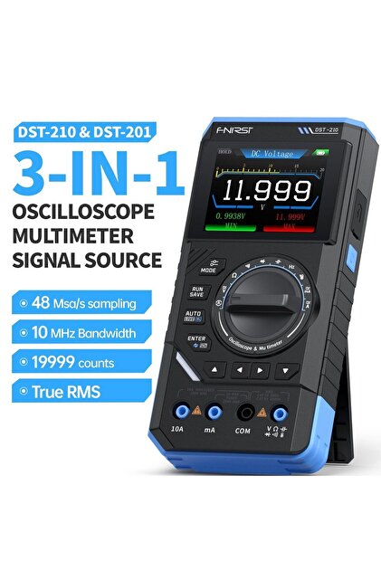 FNIRSI DST-210 / DST-201 3'ü 1 Arada El Tipi Osiloskop +