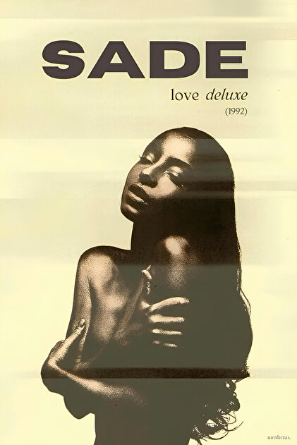 postercraft Sade love deluxe 1992 Albüm Modern Panel Tablo Poster