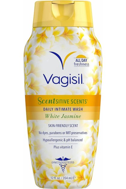 Scentsitive Scents Daily Intimate Feminine Wash for Women - White Jasmine, Gynecologist d, Fresh and Gentle on Skin, 12 Fluid Ounce, Pack of 1