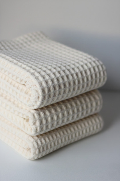 100% Cotton 3-Piece Waffle Hand and Face Towel Set - 40X80 Cm, Bohemian, Gift, Dowry, Guest, Kitchen