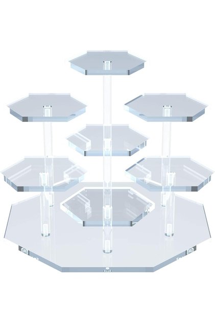 Clear Acrylic Countertop Organizer Display Shelf – Multi‑Purpose Vanity & Decor Stand