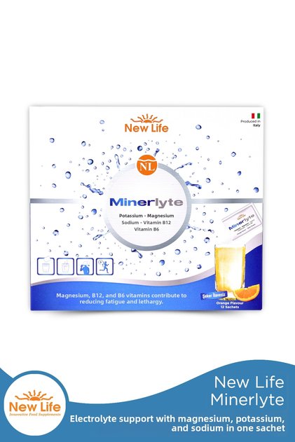 Minerlyte 12 Sachets of Electrolyte Solution - Magnesium - Potassium - Sodium - Vitamin B12 - Vitamin B6