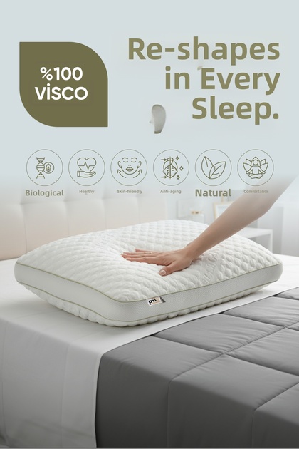Orthopedic Plump Visco Pillow [Soft] Collagen Supported Anti-Aging Beauty Pillow