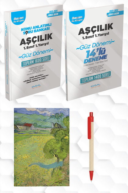 AÇIKÖĞRETİM AŞÇILIK 1.SINIF GÜZ DÖNEMİ,KONU ANLATIMLI ÜNİTE SORULARI DENEMELER VE HEDİYELER