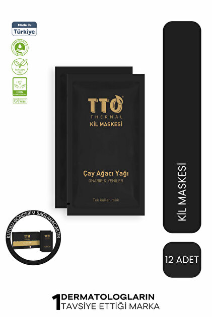 Clay Mask Anti-Blackhead and Balancing 12 Pieces Tea Tree Oil for All Skin