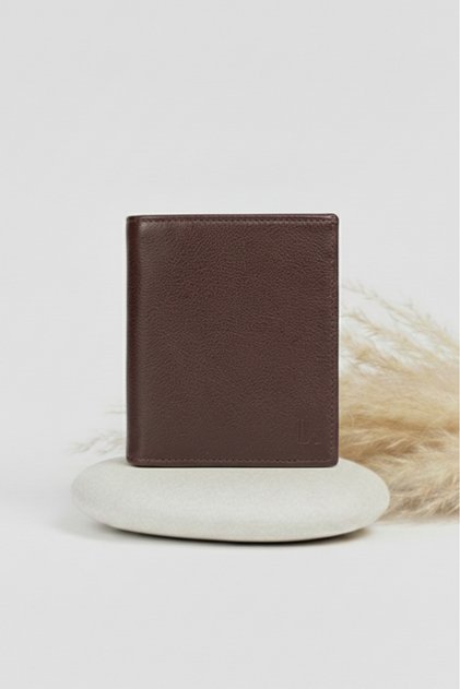 La'Graccio Paris Genuine Leather Men's Wallet Brown