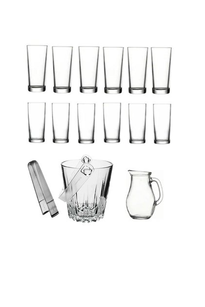 Set of Glasses and Ice Bucket 15 Pieces Pb52138 Rakıseti
