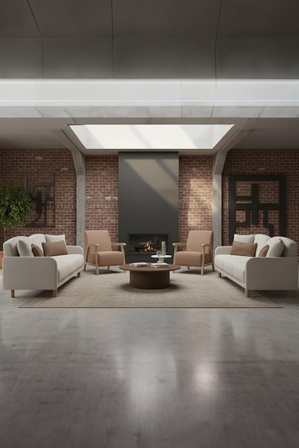 Vera Koltuk Takımı, Oturma Grubu 3+3+1+ 1 Full Paket (2 Koltuk 2 Berjer) (Sandıklı-Yataklı)