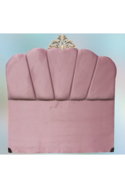 Başlık ALC AVANGART 14263 Model 90 Cm Dolgun midye PEMBE Kumaş Döşeme El Yapım