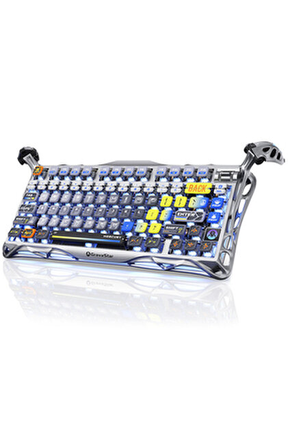 GravaStar Mercury K1ゲーミングキーボード 無線 GravaStar Mercury K1 Lite RGB Kablosuz Mekanik Gaming Klavye