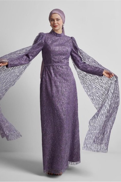 Pul Sequin Evening Dress 50446