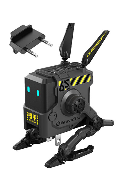 Gravastar Alpha65 Gri Robot Figürlü 65W Hızlı Şarj Adaptörü