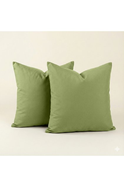Soft Touch 100% Cotton 70X70Cm Square Pillowcase & Cushion Cover Set of 2