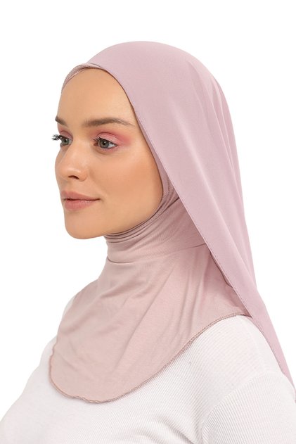 Ready Practical Luxury Neck Collar Beaded Chiffon Shawl Powder