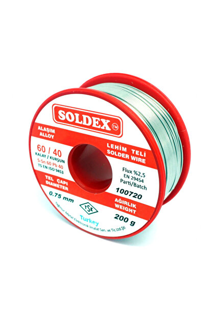 Soldex Lehim Teli 0.75MM 200gr (SN60 PB40) - Fiyatı, Yorumları