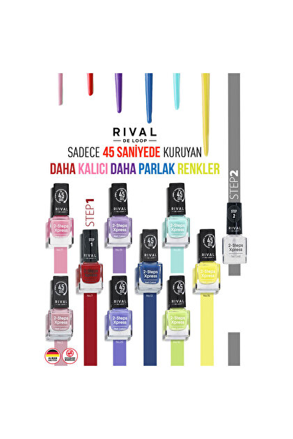 Rival De Loop Oje - 2 Steps Xpress No:17 - 8 ml - Fiyatı, Yorumları