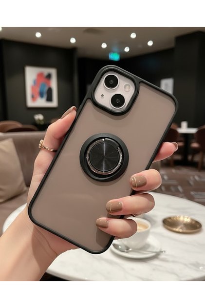 Ring Case with Camera Protection for iPhone 13 - Stain-Resistant Matte and Durable Construction