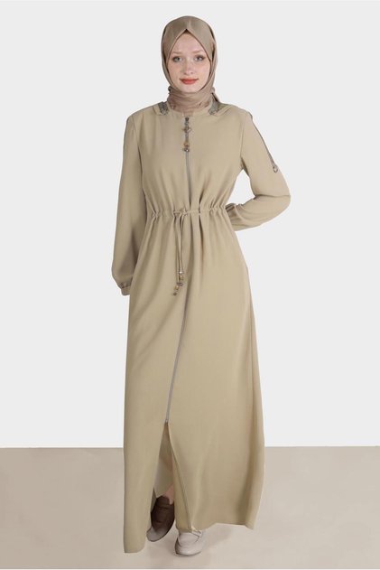 Beli̇ Büzgülü K Hooded Pardesü 10524