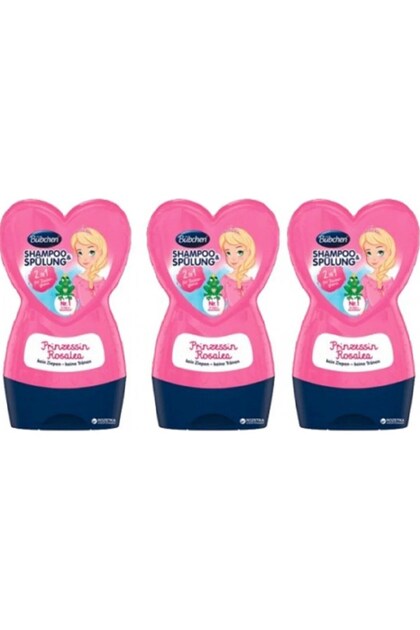 Princess Rosalea Children's Shampoo + Conditioner 230 ml x 3 Packs