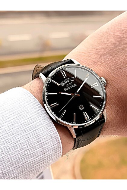 Slazenger Günlü Takvimli Deri Kordon İç Fonksiyonları Aktif 10 Atm