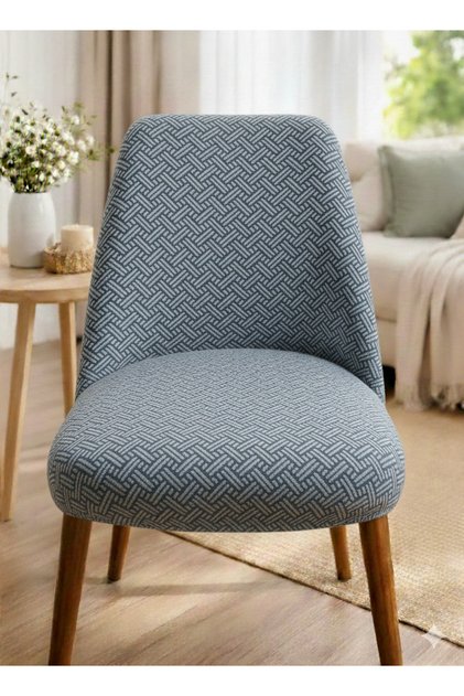 Chair Cover Oval Chair Slipcover - Full Coverage Lycra Washable Elastic Wheat Pattern Chair Cover
