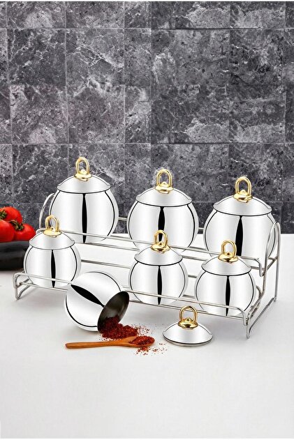 ÖZLİFE ÇELİK SAKLAMA KABI ÖZLİFE ROOZ Asya 15 Parça Baharatlık