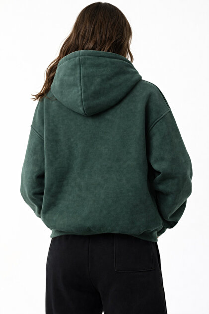 Gofeel Star Washed Unisex Oversize Zip Hoodie - Fiyatı, Yorumları
