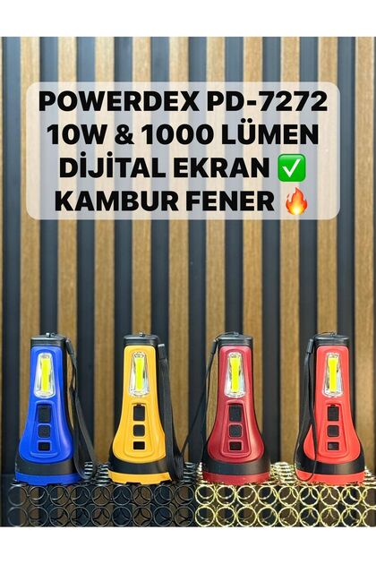 powerdex Pd-6900 Zoomlu Şarjlı El Feneri 20w 2000 Lümen - Fiyatı