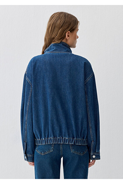 Mavi Mira Dark Blue Icon Bomber Jean Ceket 1121058-A3354 - Fiyatı