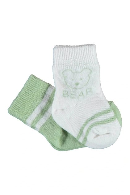 Biorganic Bear 2'li Kız Çorap 68412 Yeşil
