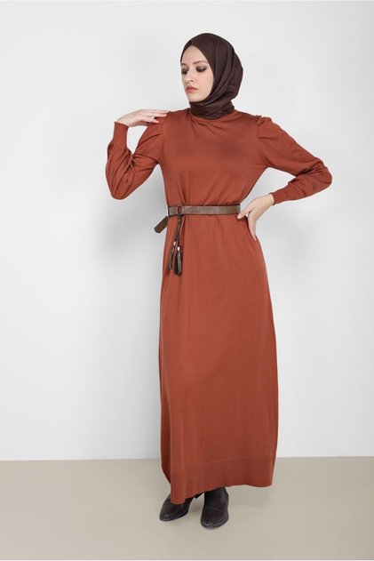 BASIC TRİKO ELBİSE 42061
