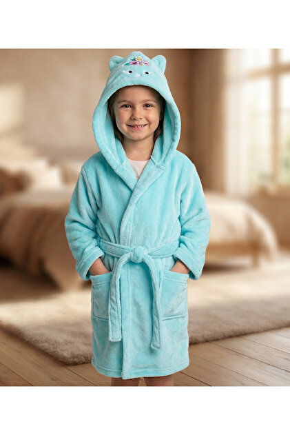 green emerald velvet dress Premium Soft Bamboo Bathrobe for Baby, Toddler and Kid (Green) 12-24 M