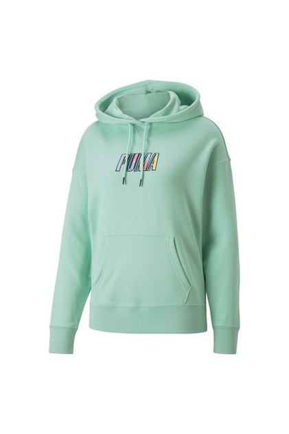Womens SWxP Graphic Hoodie - Green