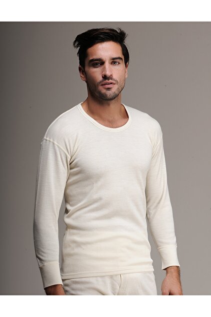 Men's Thessaloniki Knit 100% Merino Wool Long Sleeve Top Underwear
