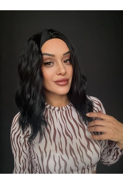 Peruk Gerçek saç dokusunda Medikal Peruk Tepe Kısmı Cilt baş derisi görünümlü(Peruk bonesi hediyeli)