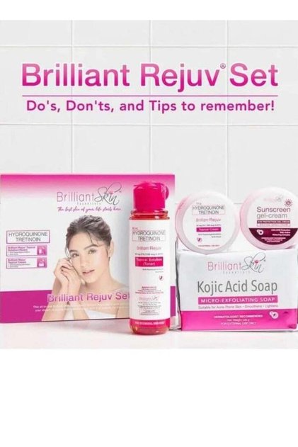 Brilliant Rejuv Skincare Set - Dark Spot Corrector & Anti-Acne Treatment - Helps Brig